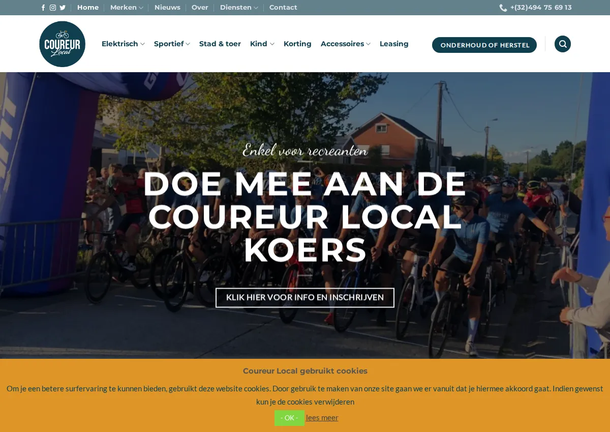 Store homepage