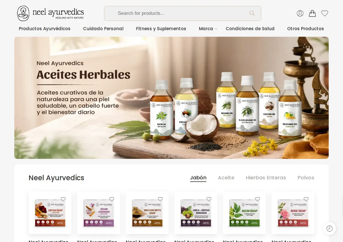Store homepage