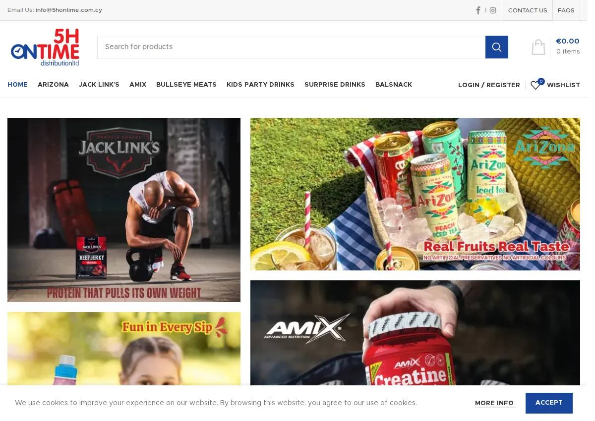 Store homepage