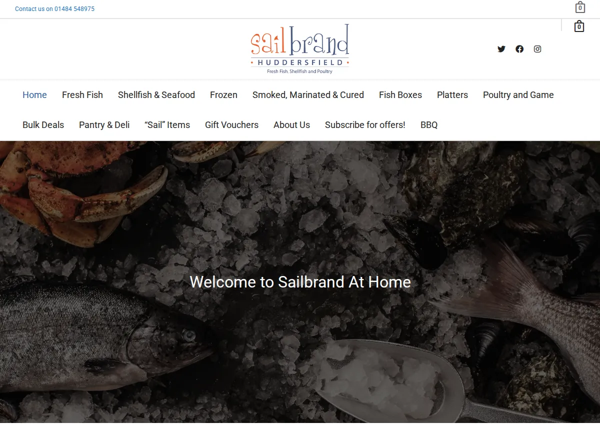 Store homepage