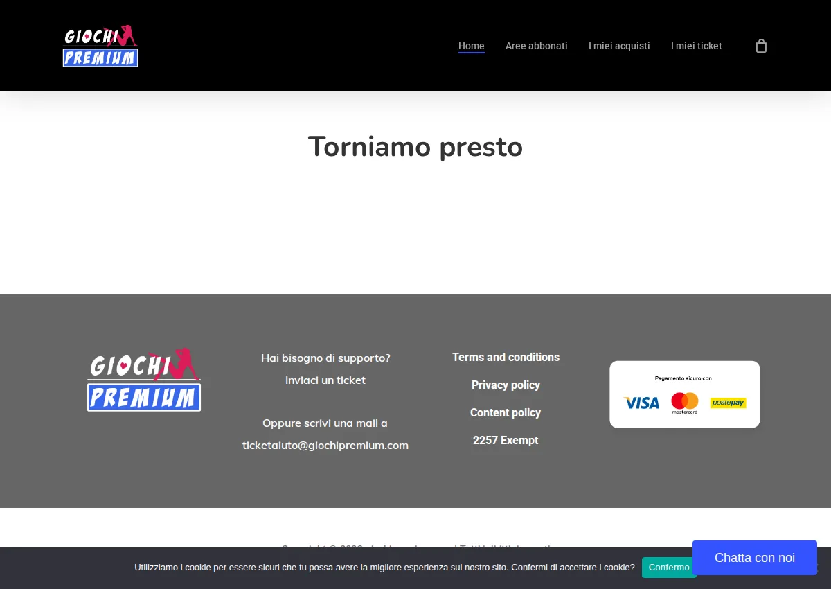 Store homepage