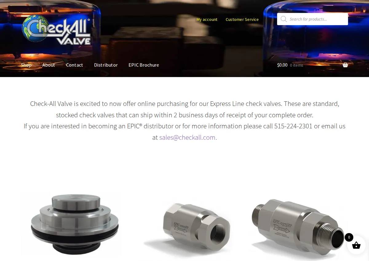 Store homepage
