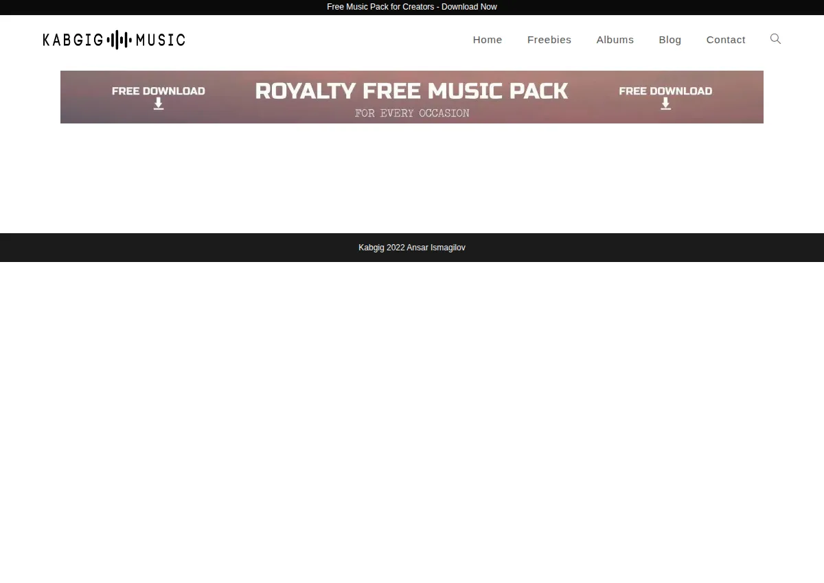 Store homepage
