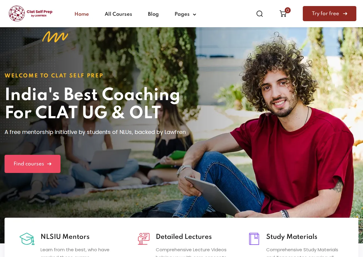 Store homepage