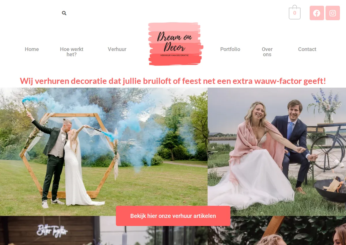 Store homepage
