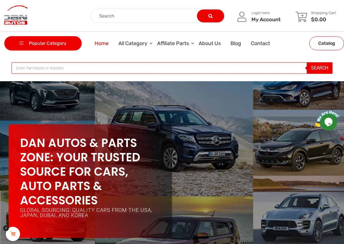 Store homepage