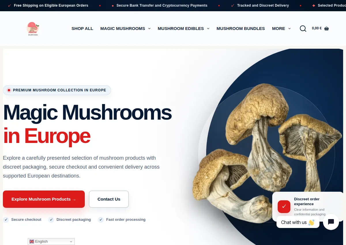 Store homepage
