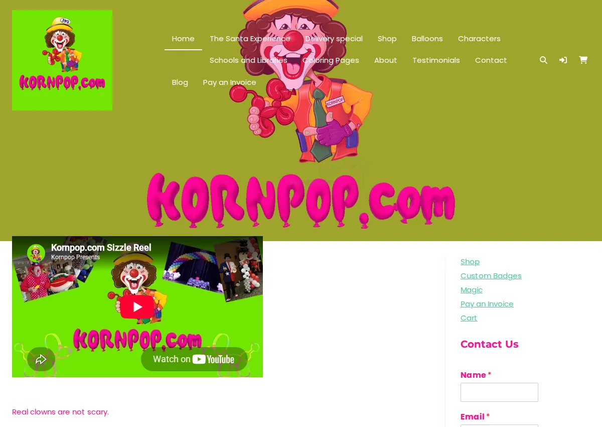 Store homepage
