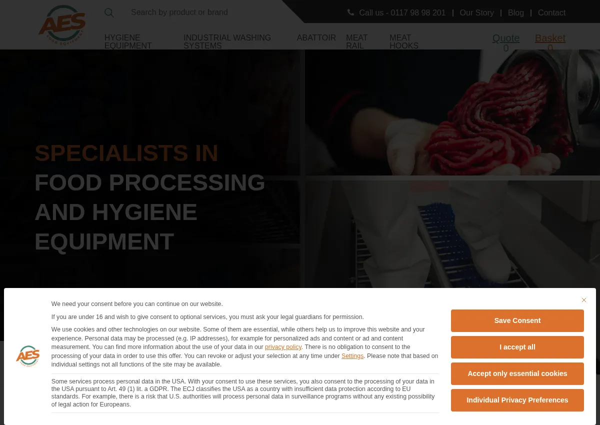 Store homepage