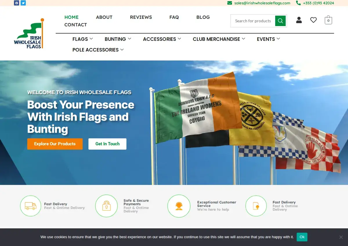 Store homepage