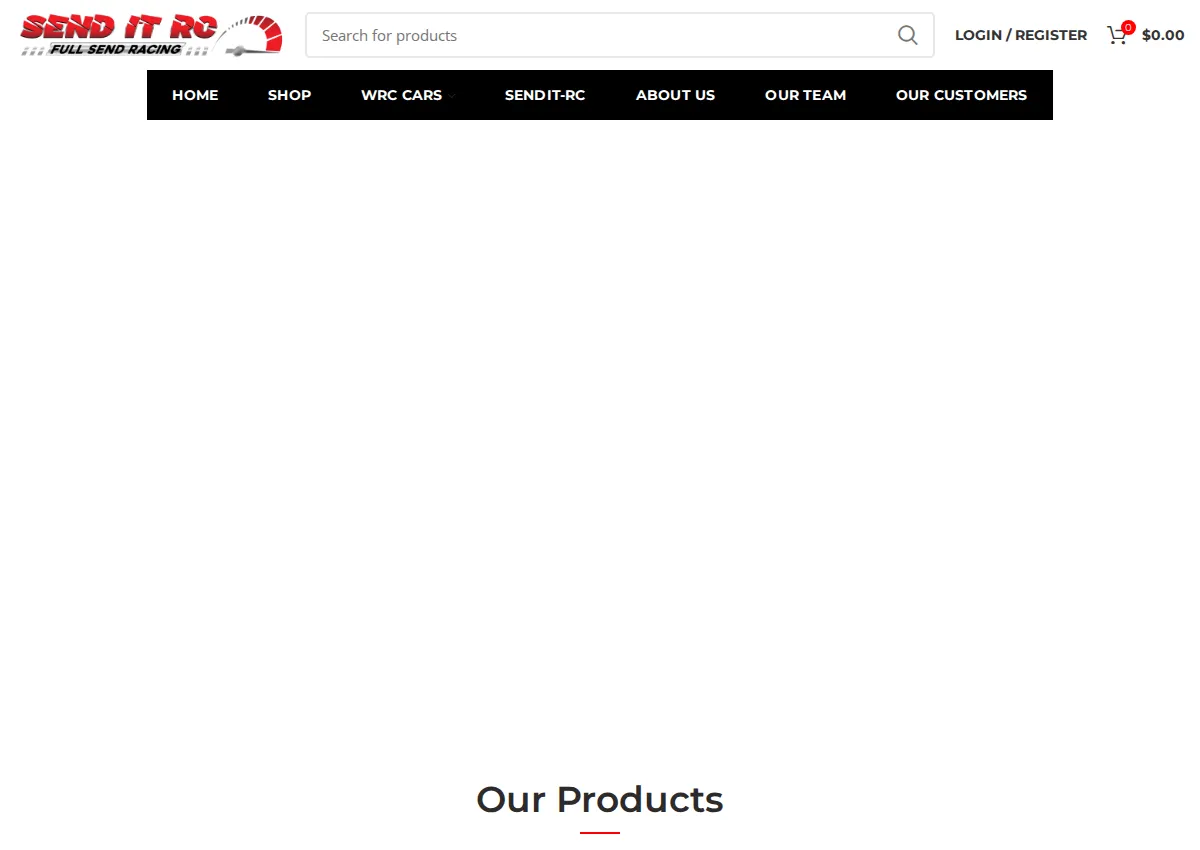 Store homepage
