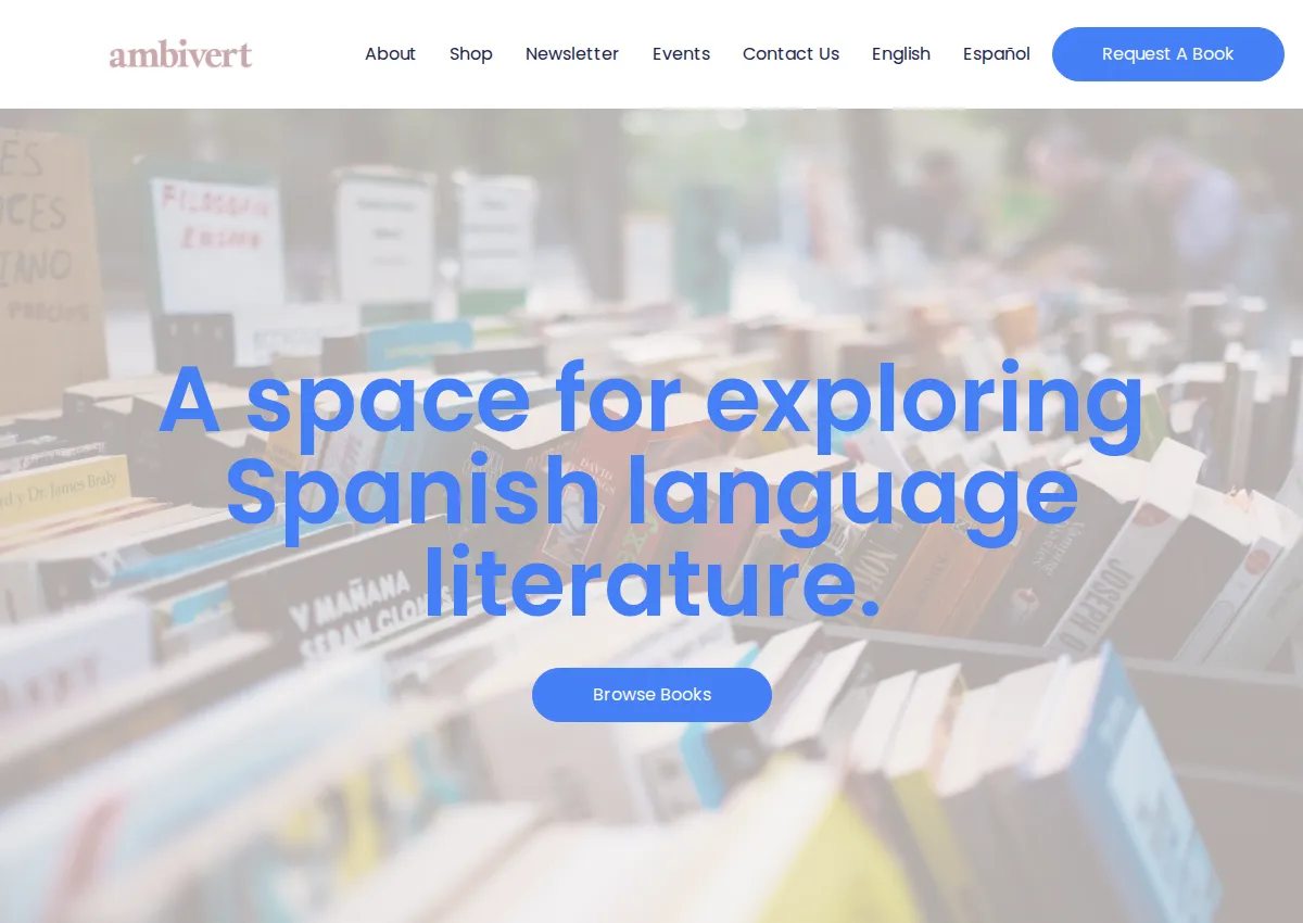 Store homepage