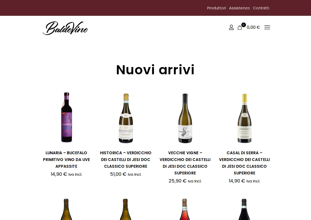 Store homepage