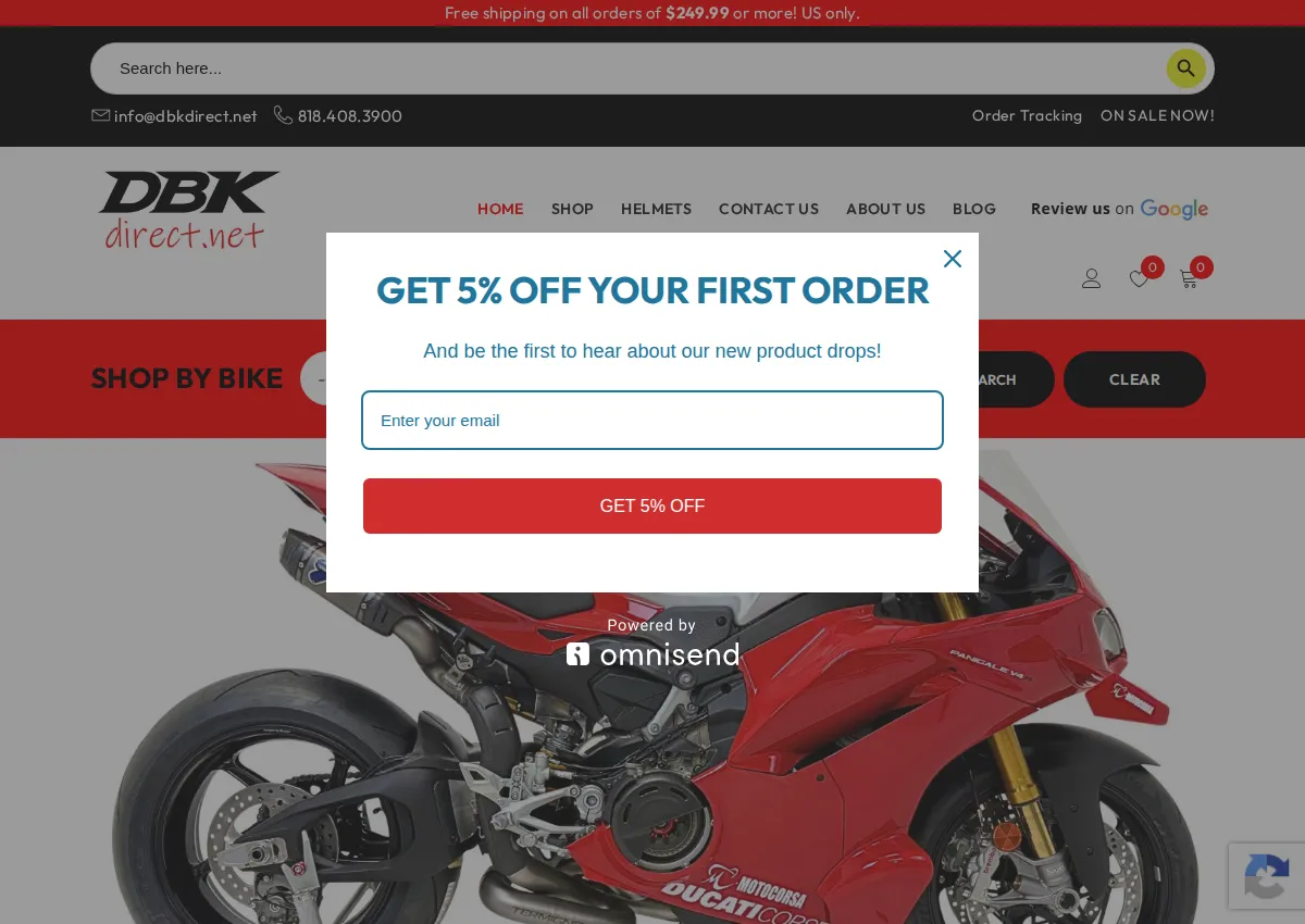 Store homepage