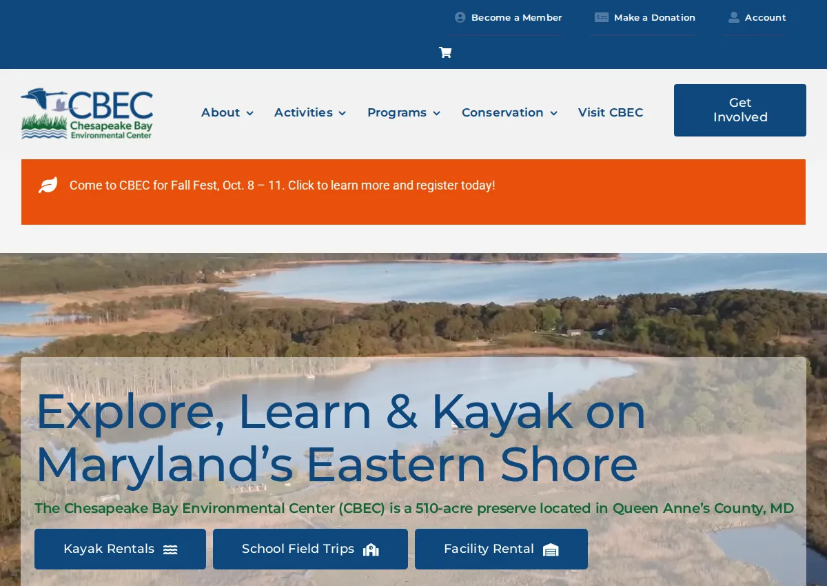 Store homepage