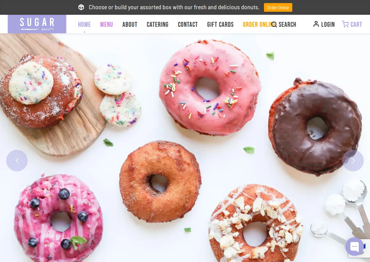 Store homepage