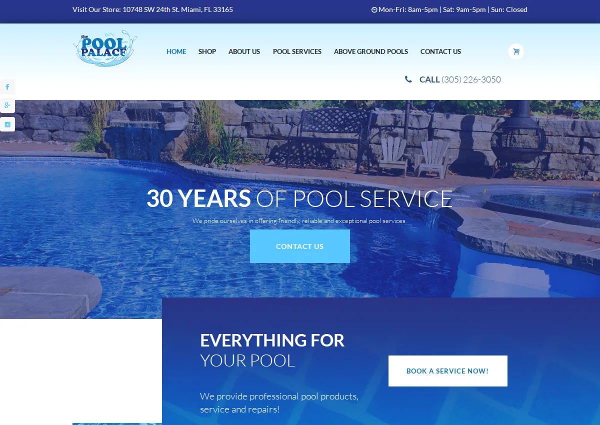 Store homepage