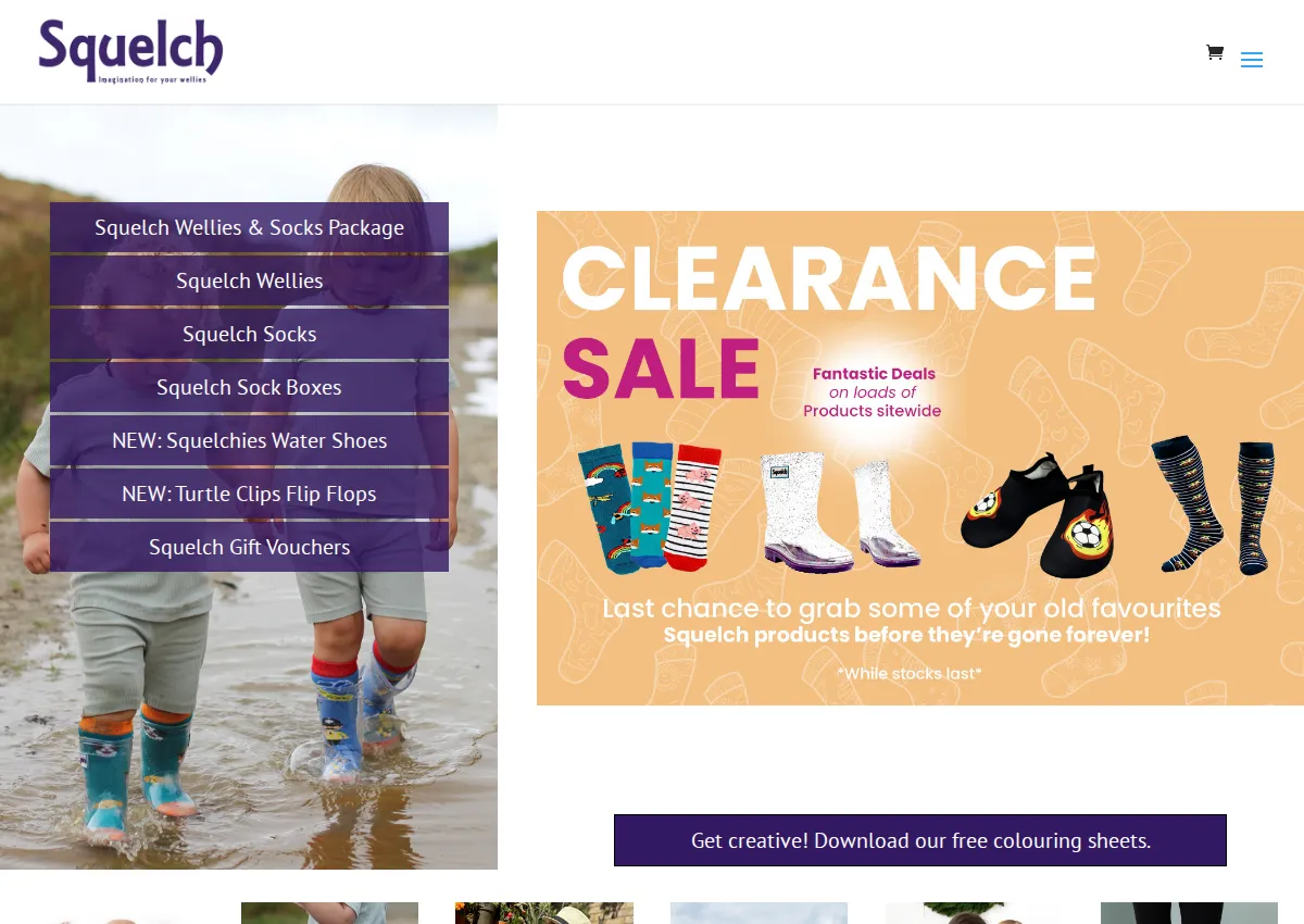 Store homepage