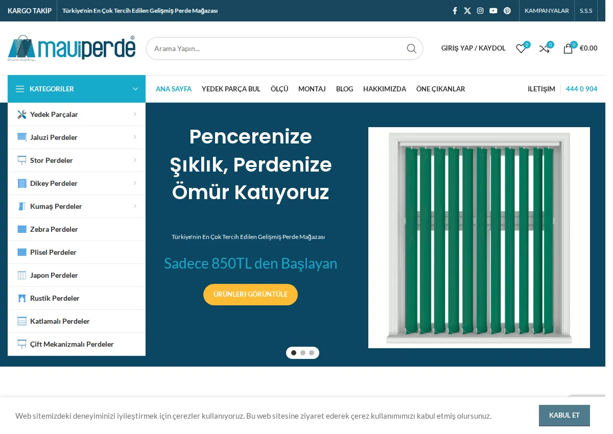 Store homepage