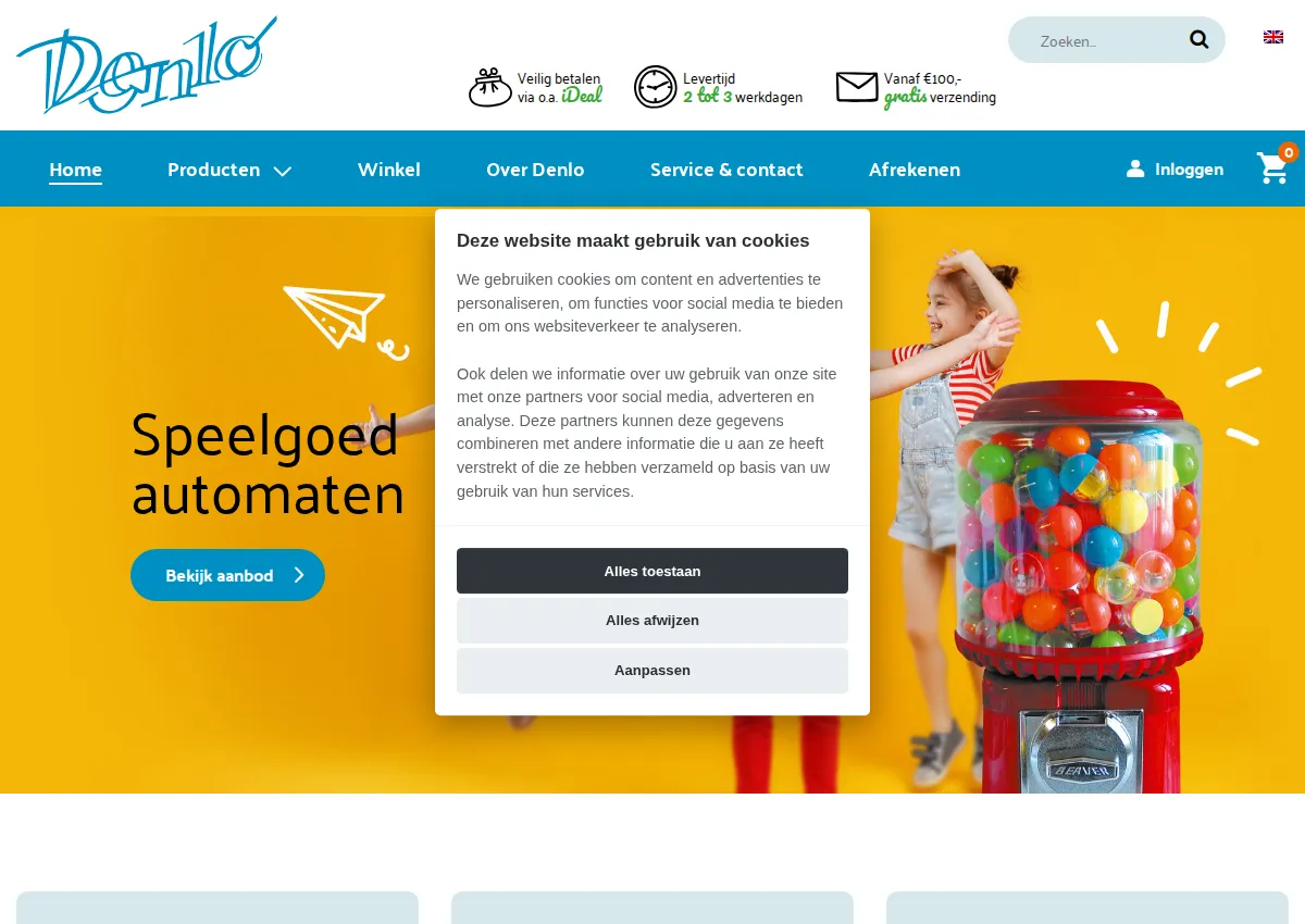 Store homepage