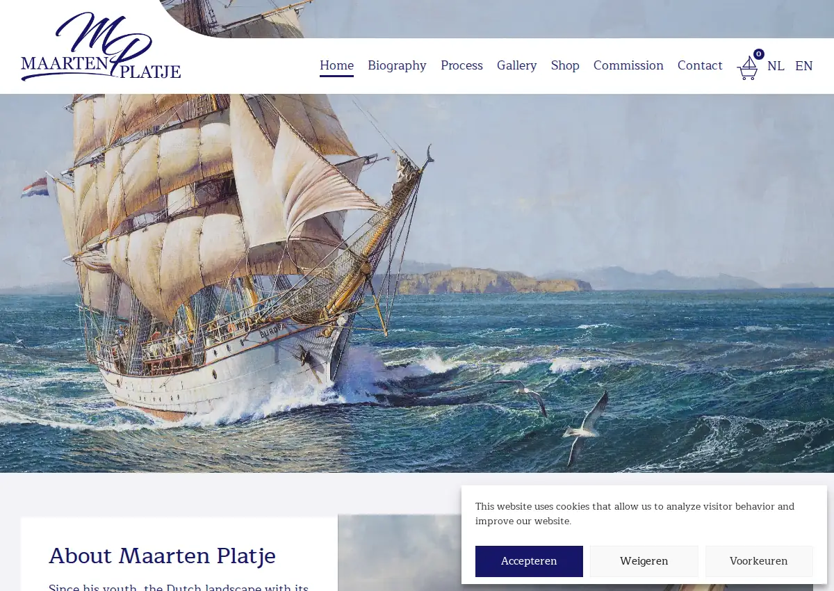 Store homepage