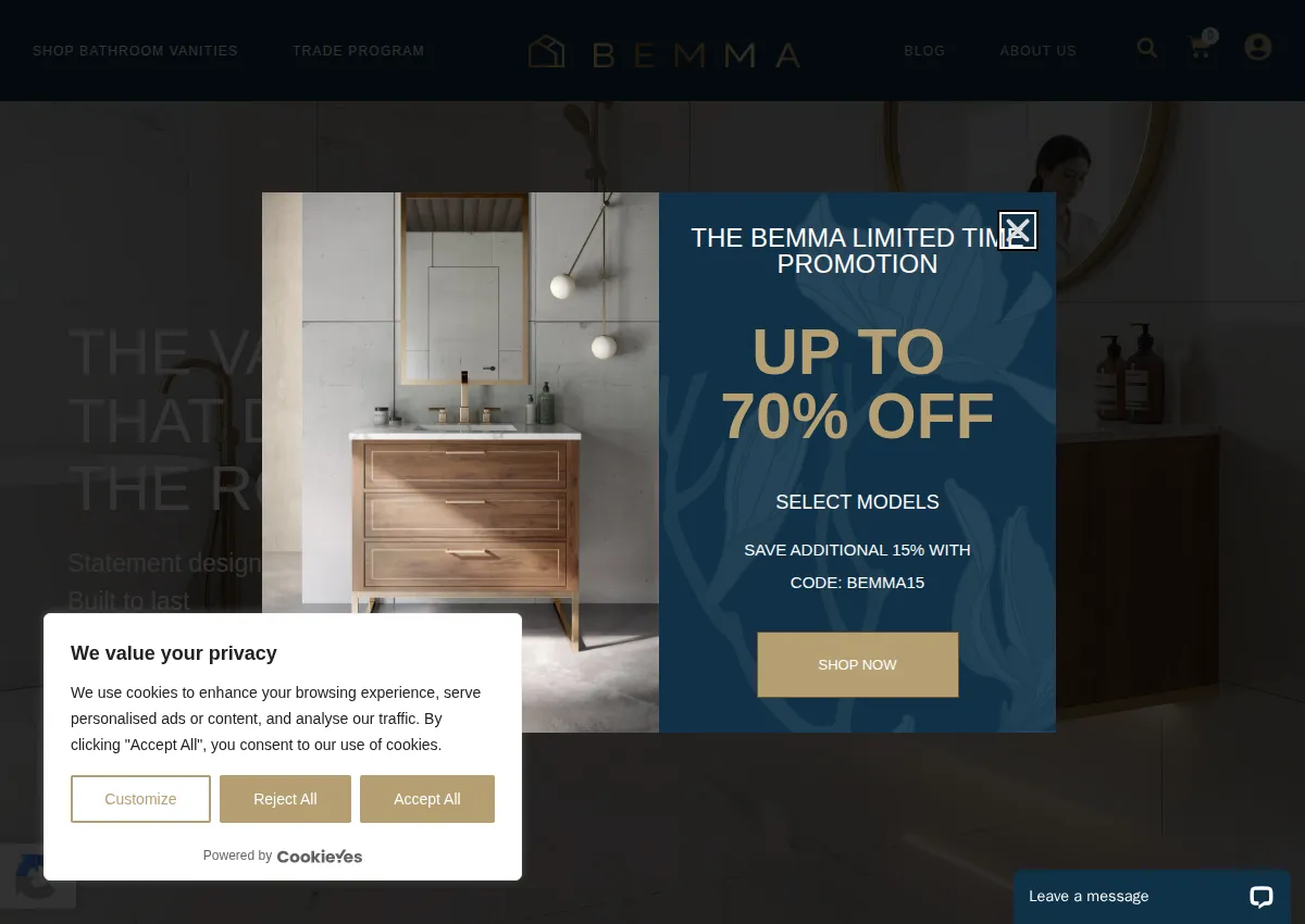 Store homepage