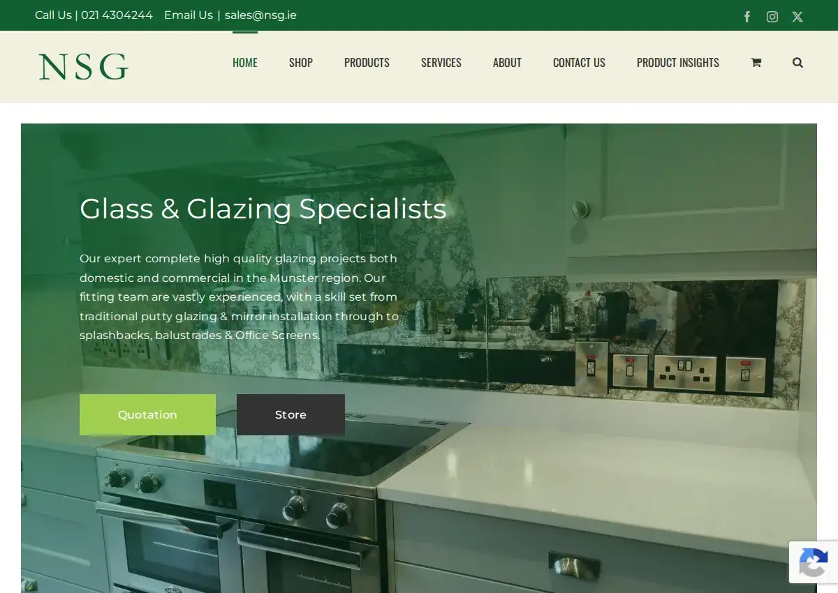 Store homepage