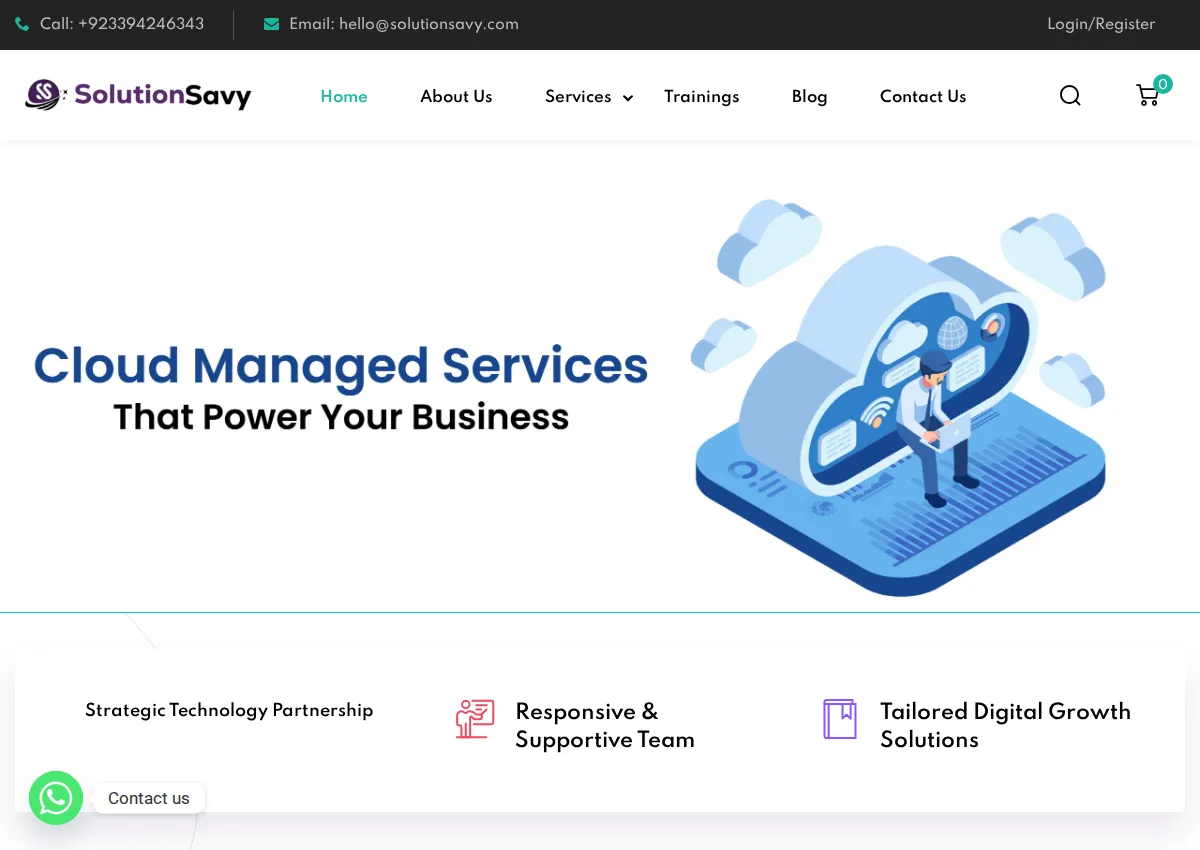 Store homepage