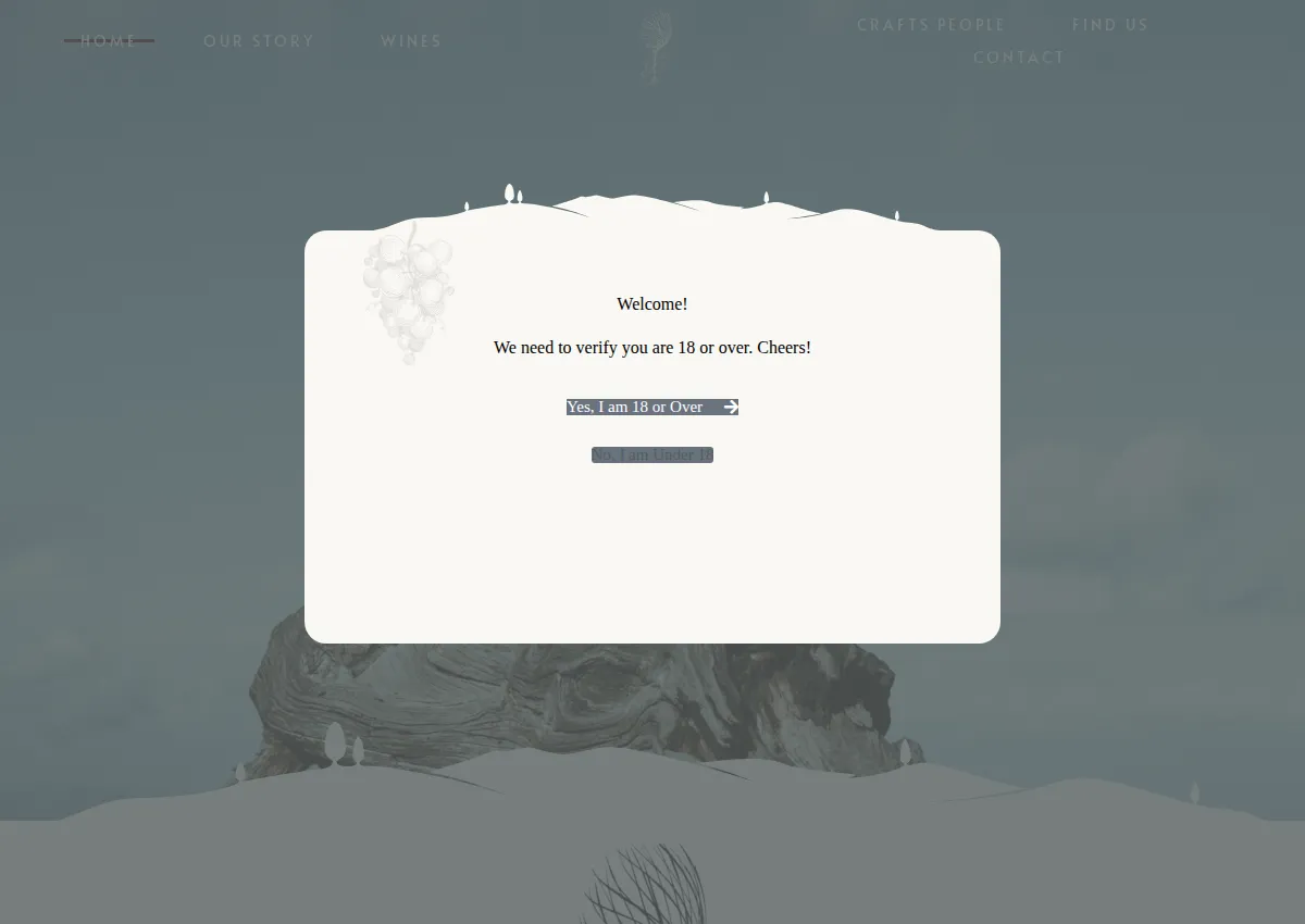 Store homepage