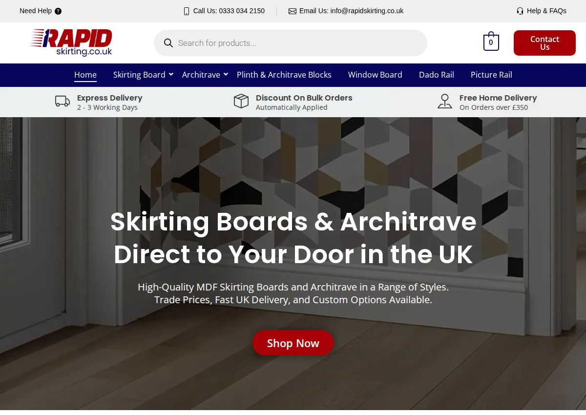Store homepage