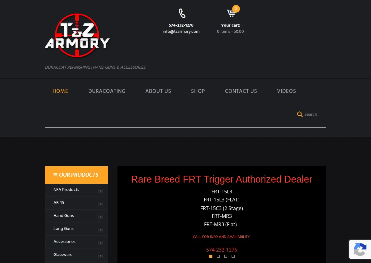 Store homepage