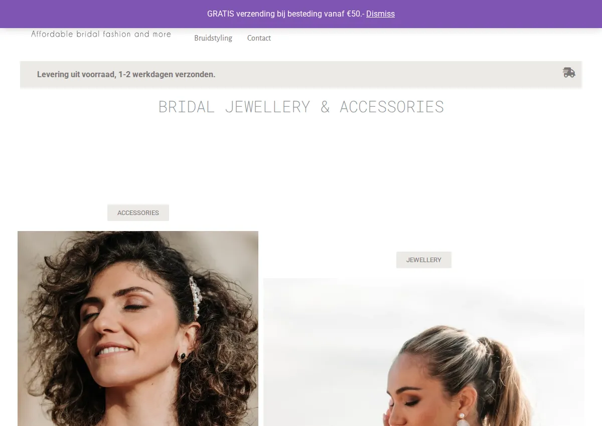 Store homepage
