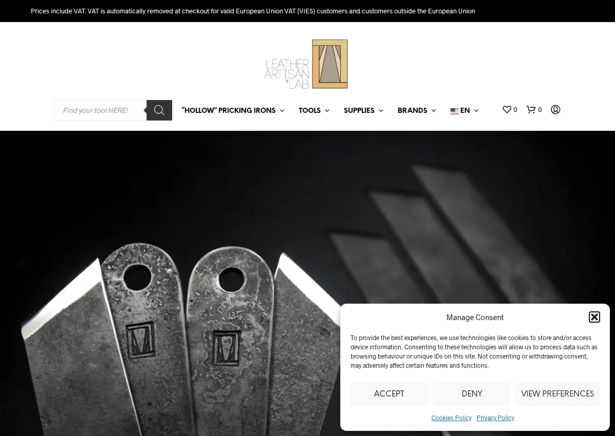 Store homepage