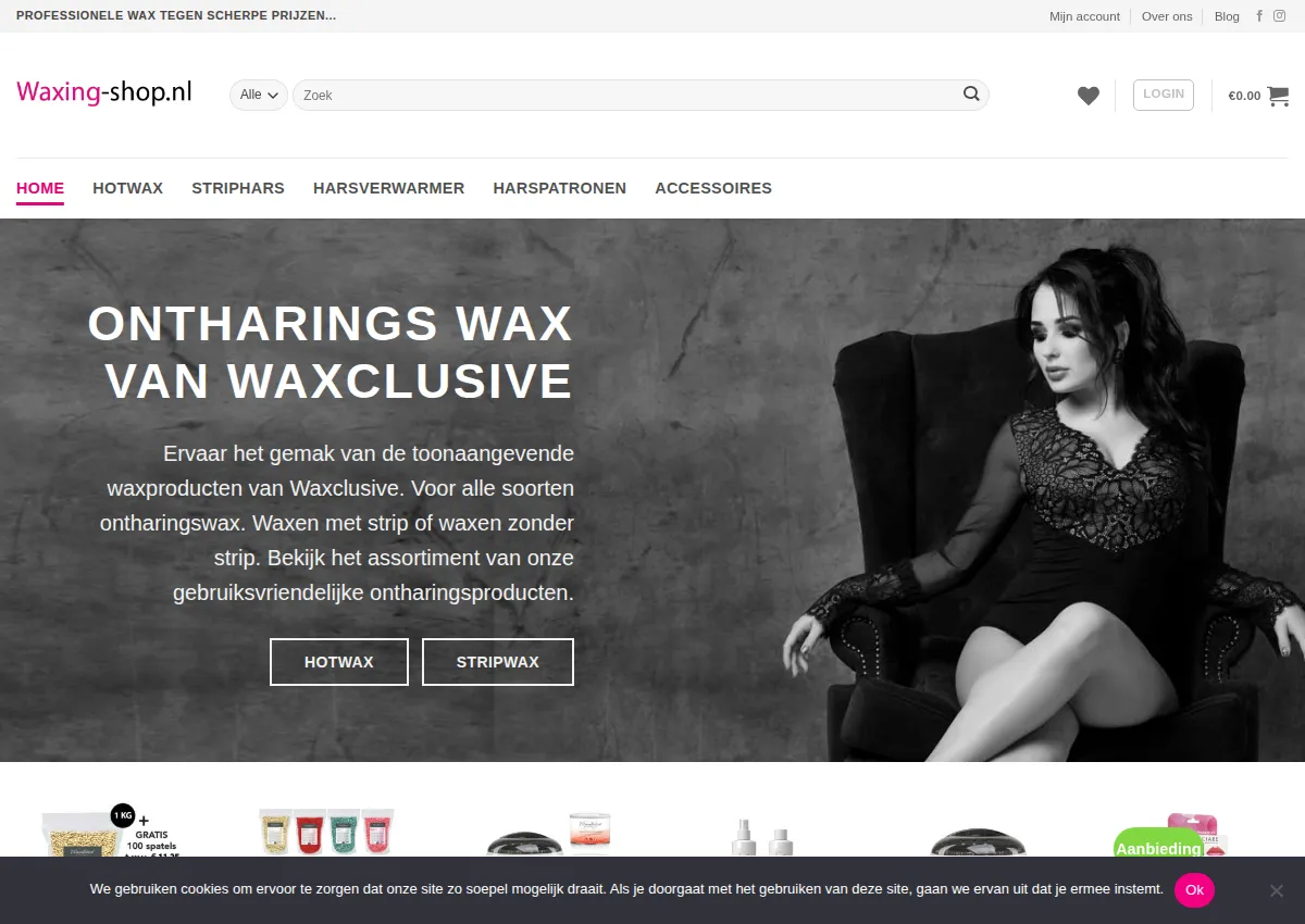 Store homepage