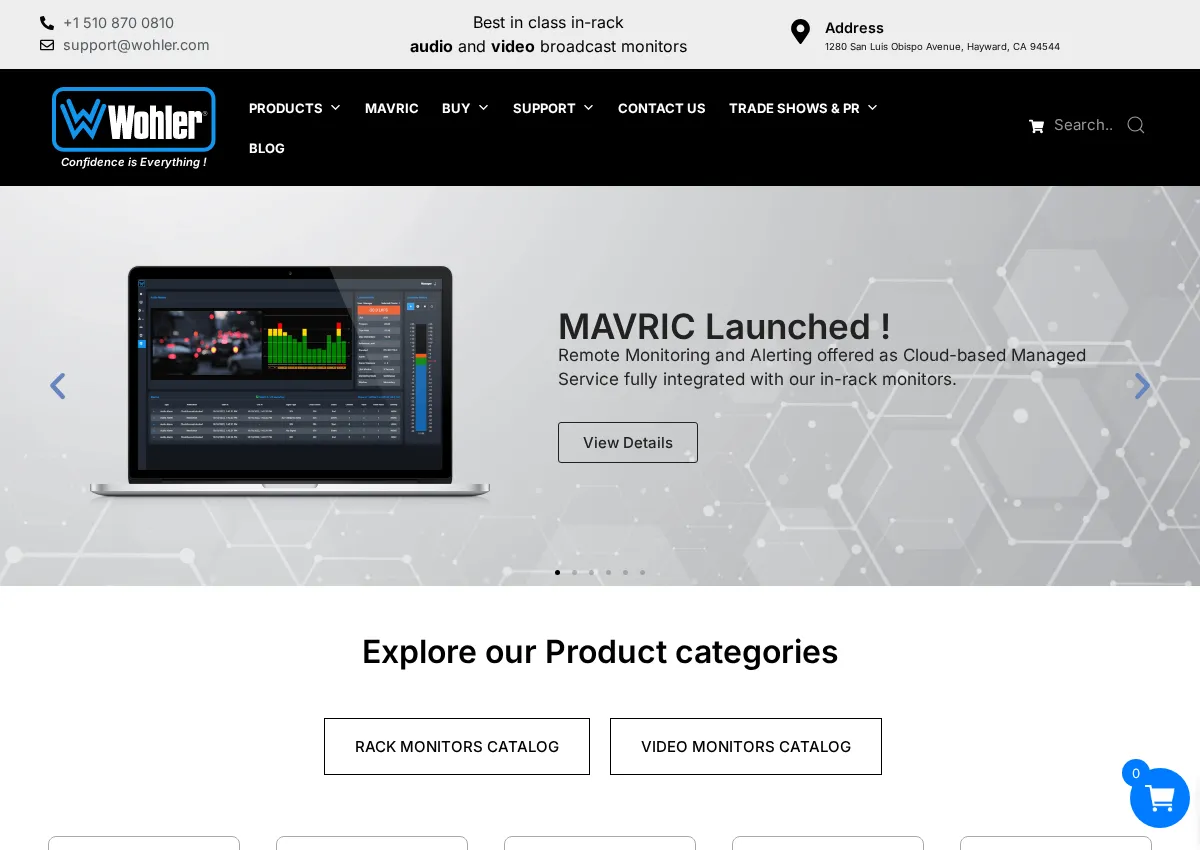 Store homepage