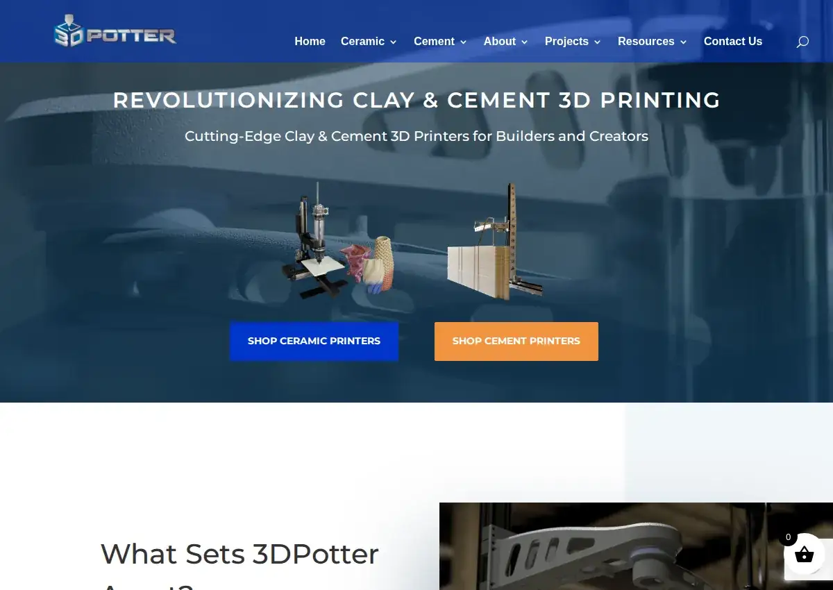 Store homepage