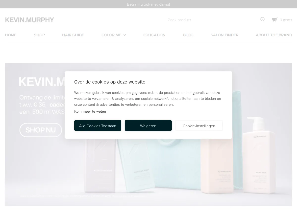 Store homepage