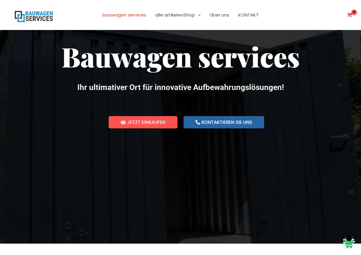 Store homepage