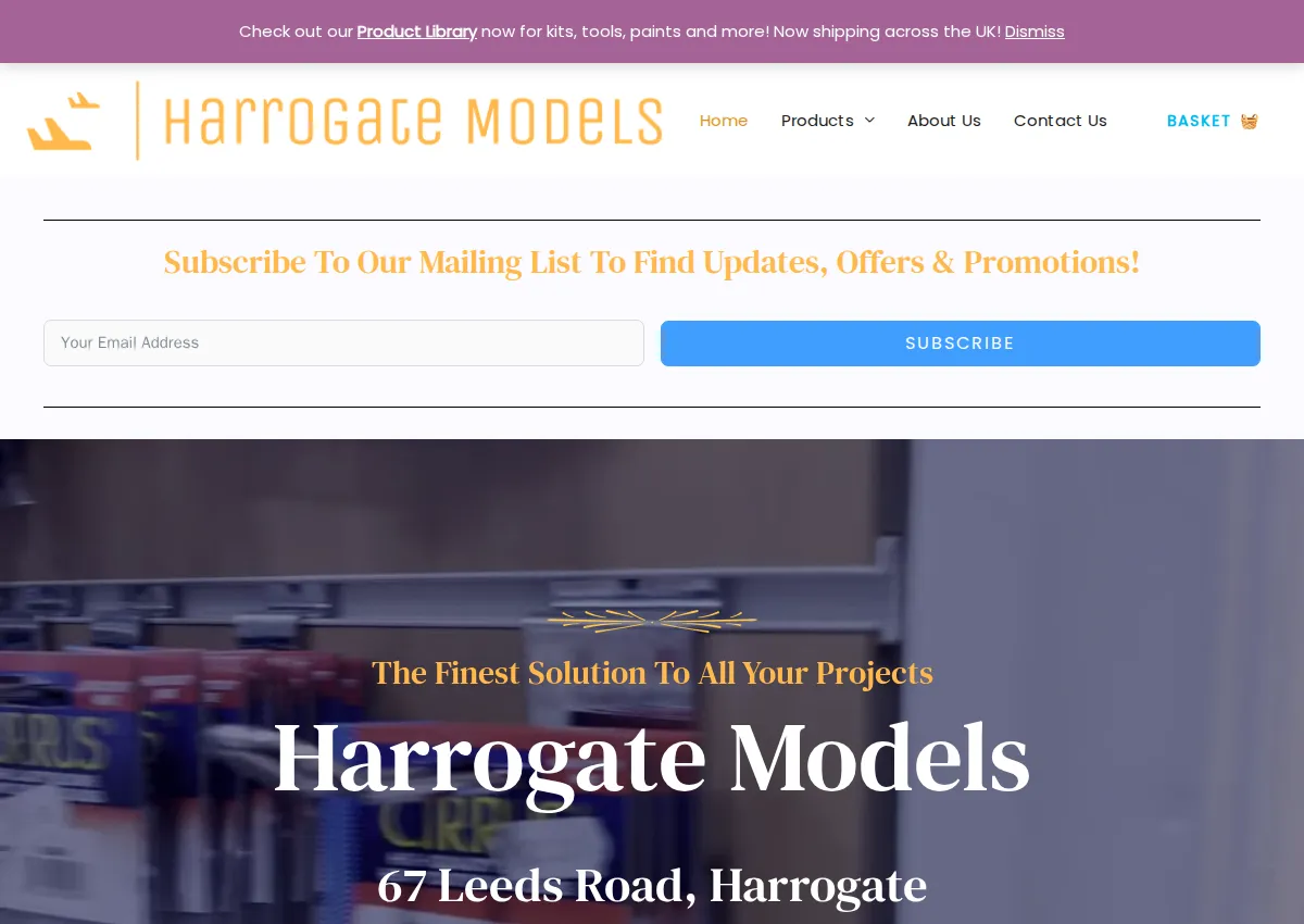 Store homepage
