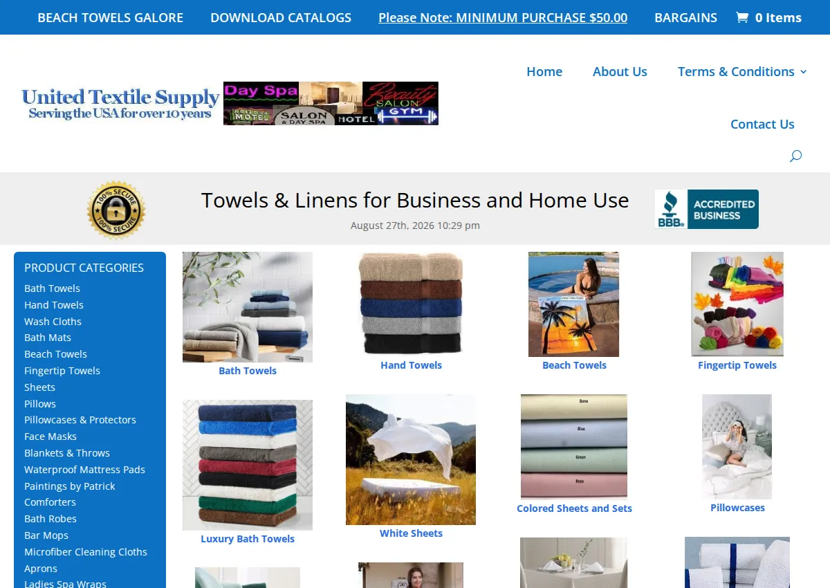 Store homepage