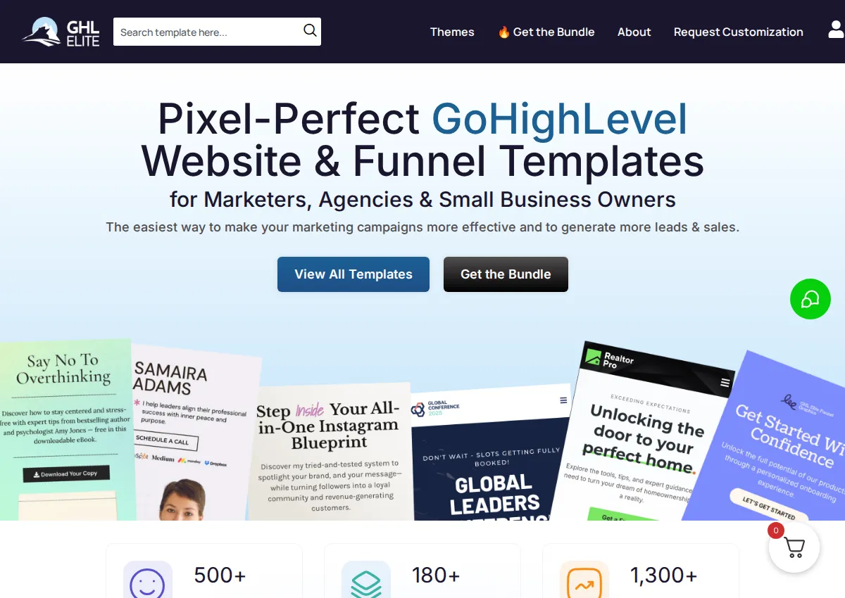 Store homepage