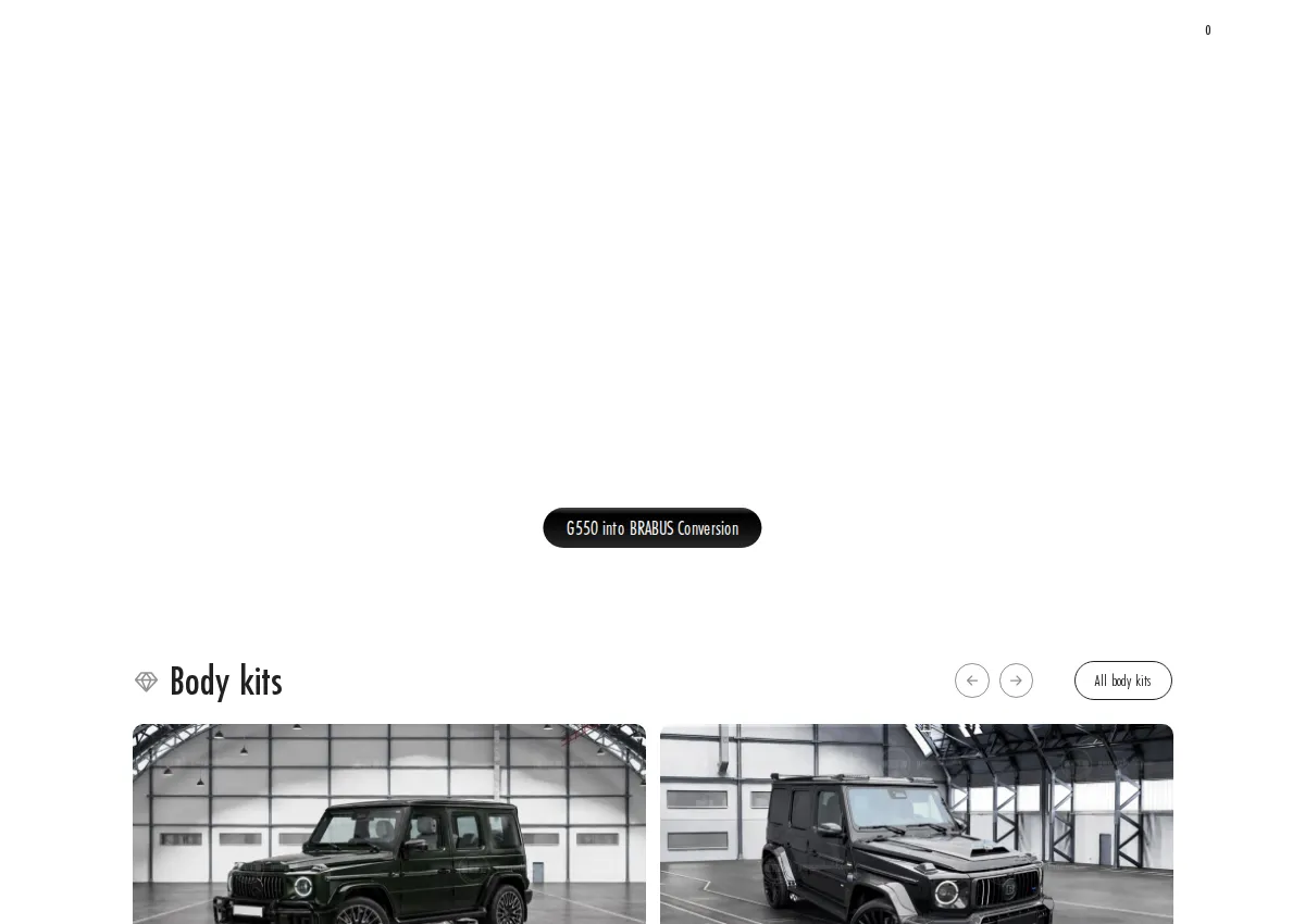 Store homepage