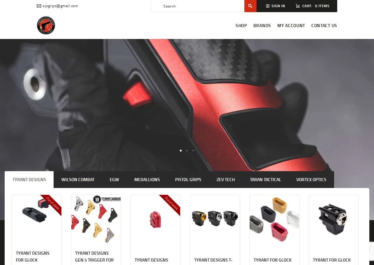 Store homepage