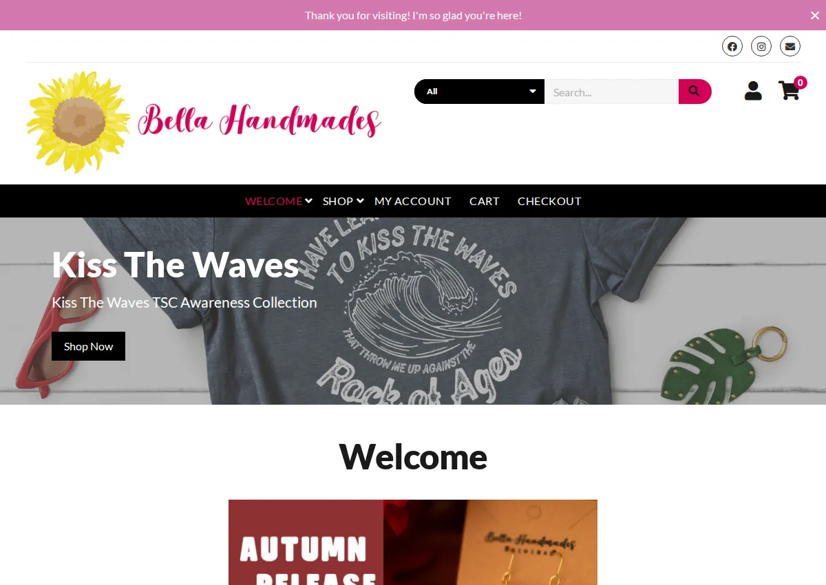 Store homepage