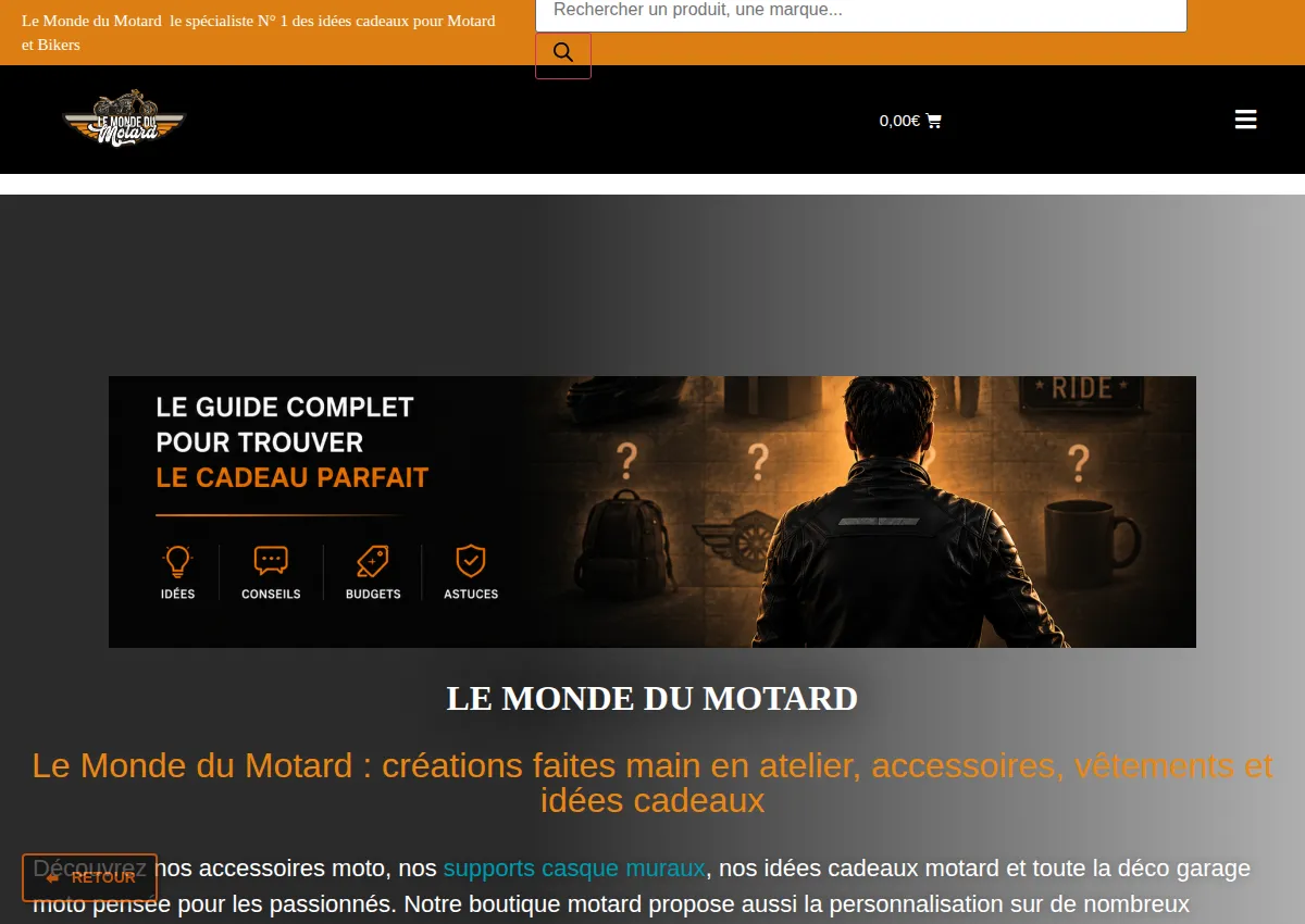 Store homepage