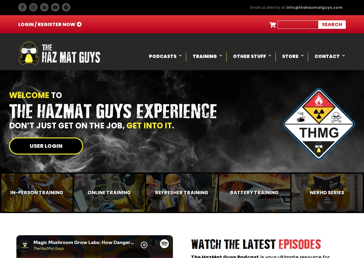 Store homepage