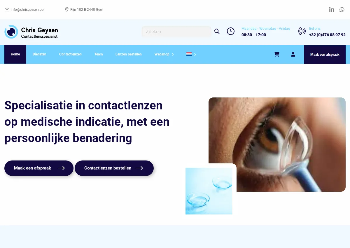 Store homepage