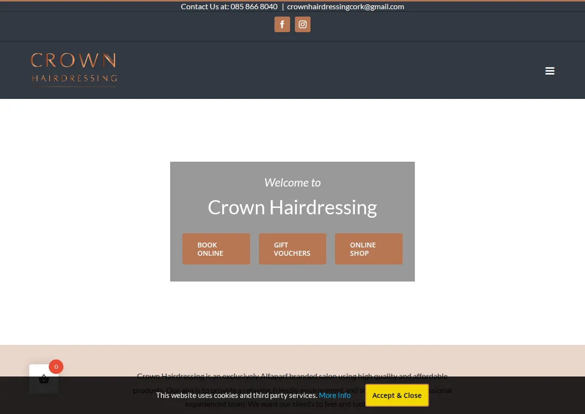 Store homepage