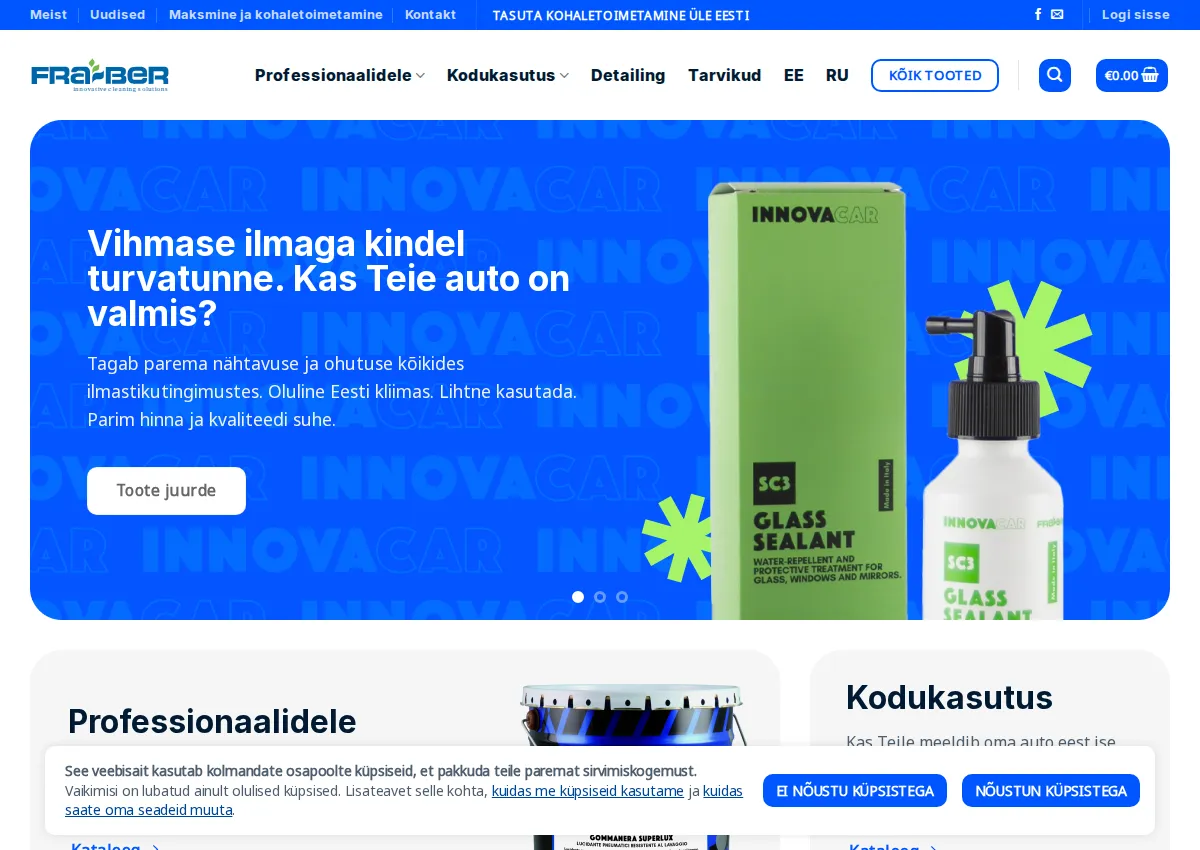 Store homepage