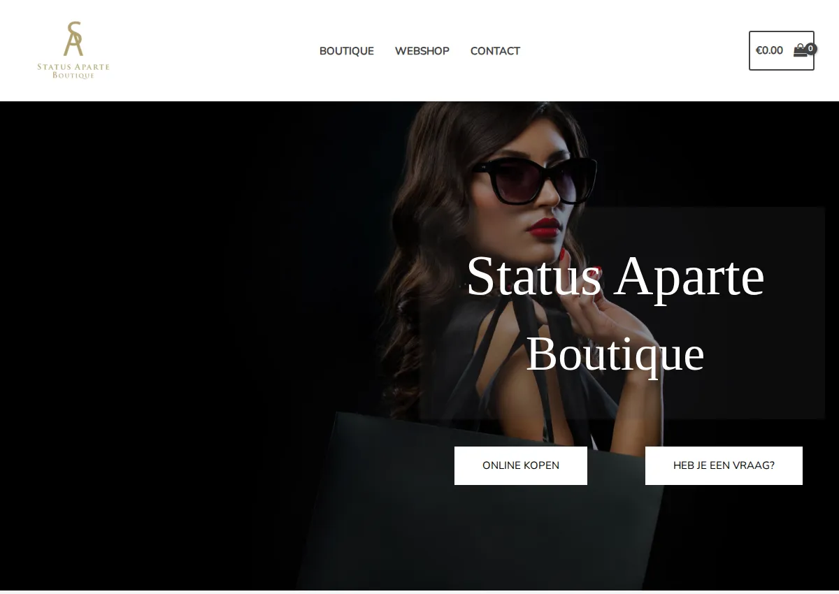 Store homepage